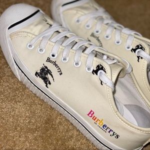 Burberry Sneakers - Vintage Logo Rainbow Print
